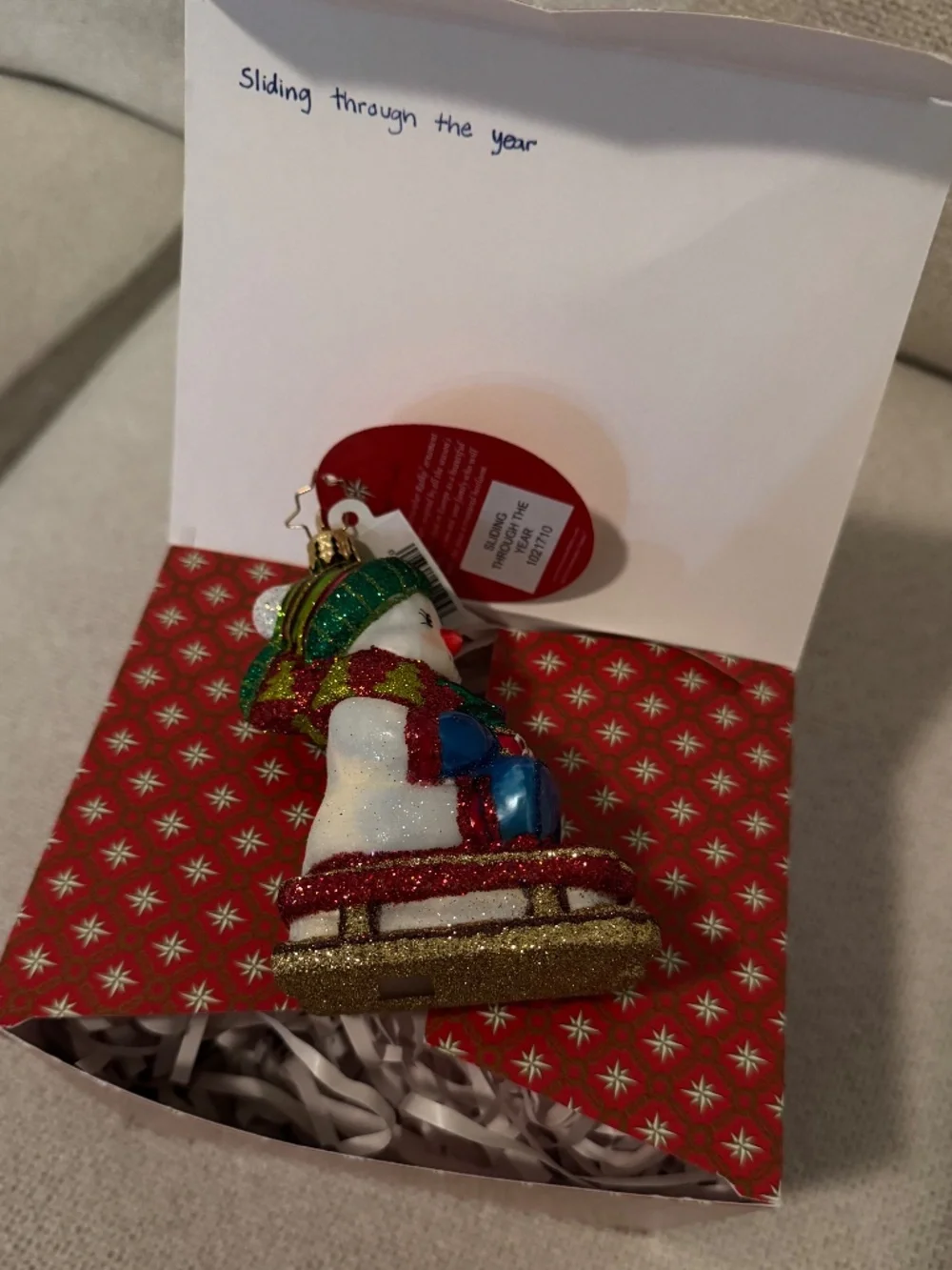 Christopher Radko 2023 Sliding Through The Year Christmas Ornament